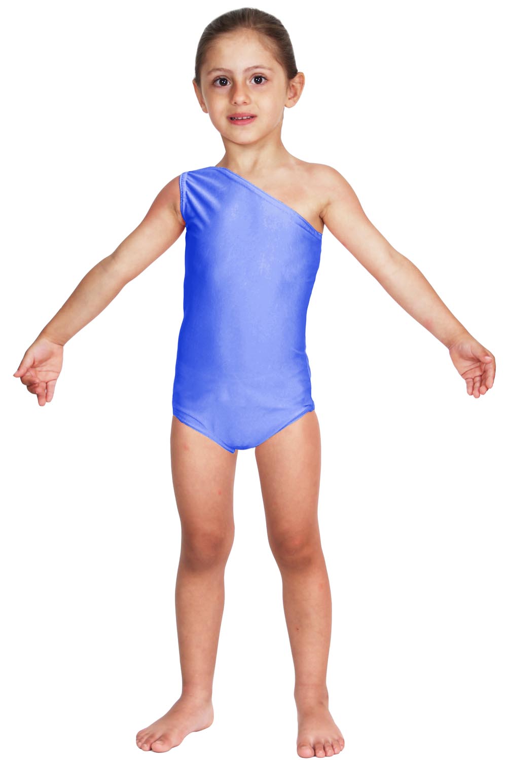 BODY DANZA LYCRA MONOSPALLA BLU BABY